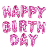 SYGA 16 inch Happy Birthday foil Balloon Set Party decorantion Pink Heart Aluminum Letter