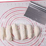 Syga Stainless Steel Cake Smoother with Scale Cutting Knife(Silver)