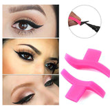 SYGA 1 Pair Eyeliner Template Stamp Mold Wings Easy to Wear Liquid Eye Liner Black Wing Shaper Cosmetic Eyeliner Stamp Beauty Tool(Classic)
