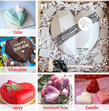 SYGA Pinata 3D Diamond Heart Love Shape Silicone Cake Mold Chocolate Mousse Dessert Baking Non-Stick Mould Pan for Mousse, Chocolate Brownie, Cheesecake, Jelly, Ice Cream, Fondant, DIY Tools-White