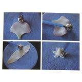 4X Fondant Cake Flower Decorating Clay Sugarcraft Ball Modelling Cutter DIY Tool, Blue