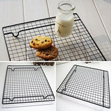 SYGA Non-Stick Cake Cooling Rack Net Cookies Biscuits Bread Muffins Drying Rack (Black)