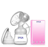 SYGA Electric Breast Pump Maternal Breast Milking Suction Large Automatic Massage Polactin Mute (Pink)