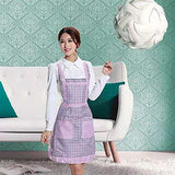 SYGA Pink Flower Design Waterproof Stylish Polyester Fiber Women Apron