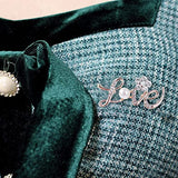 SYGA Brooch Pin Fashion Crystal Rhinestone Jewellery Pin Vintage Accessories Decoration Clothing Bouquet Brooches for Bridal Women Girl