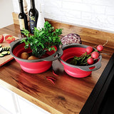 SYGA Set of 2 Vegetable Fruit Washer Strainer_Pink