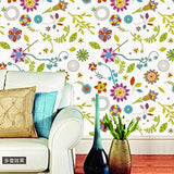 Syga Colorful Flowers Wall Stickers D_HUMH