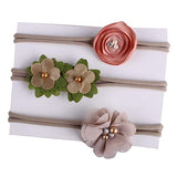 SYGA 3 Pcs Children's Girls Hair Band Baby Stretch Nylon Baby Rabbit Ear Hair Jewelry Headband