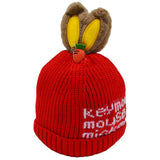 SYGA Winter Caps Woolen Knitted Cap for Kids Babies Ski Beanie Hat Double Dual Ears Beanie Cap for Girls Boys for 6 Months - 3 Years