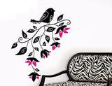 Syga Bird with Branch Wall Stickers Decals Design J_8090