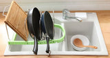 SYGA 3 Layer Adjustable Pantry Pot Lid Kitchen Organizer Bake Ware Shelf Storage Plate Dryer Tray Sink Holder
