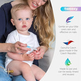 SYGA Baby Nail File, Emery Board Float Glass, Crystal Nail Buffer for Toddlers, Newborns, Infants and Young Children- Perfect for Babies, Newborns, New Moms & Baby Shower Gift-9cm*1cm,Assorted Colour