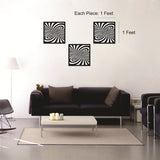 Syga Black Set of 3 Acrylic Design Wall Decorative Frames
