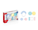 SYGA 4 Pcs Light Colored Different ShapesBaby Rattle Toys