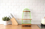 SYGA 3 Layer Adjustable Pantry Pot Lid Kitchen Organizer Bake Ware Shelf Storage Plate Dryer Tray Sink Holder