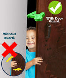 SYGA Children Safety No Finger Pinch Foam Door Stopper Colorful Animal Cushion Protection from Door Slamming Baby Child Kid Cushiony Finger Hand Safety, Curve Doggie Shaped Door Stop Guard-12Pcs Set, Multicolor