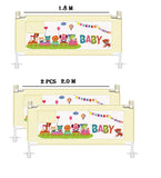 SYGA Pack of 3 Bed Rail Guard, Portable Safety Guardrail for King/Queen Size Bed - 88cm Tall_(1.8m,2*(2m))