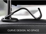 SYGA Car Seat Headrest Hook for Handbag Purse Coat, Universal fit for Vehicle Car, Black - 2 Pcs