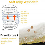 SYGA 110 cm Baby Swaddle Blankets 6 Layer Muslin Swaddle Wrap 100% Cotton Stroller Cover Receiving Blankets