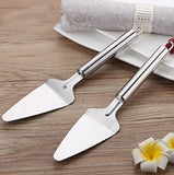 SYGA 2 Pcs Stainless Steel Triangular Cake Pie Pizza Kitchen Baking Tools Round Handle Shovel