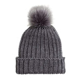SYGA Baby Hats for Spring Winter, Woolen Pom Pom Plain Printed Caps for Kids Babies for 1-3 Years