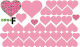 Syga Light Pink Hearts Wall Stickers 00AF