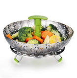 SYGA Large Stainless Steel Steamer Basket for Vegetable/Insert for Pots, Pans (7.25