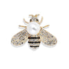 Xz4564a white pearl bee brooch