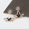 Rose gold black butterfly
