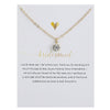 Gold chain silver card