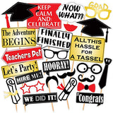 SYGA Graduation Party Photo Booth Props Craft Item, Multi Color (Set of 23)