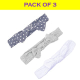 SYGA 3 Pcs Children's Hairband Elastic Headband Suit Baby Girls Headdress Hair Accessories - Dotted