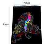 SYGA Colorful Scratch Drawing Papers, 10 Sheets
