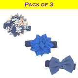 SYGA 3 Pcs Baby Hair Band Suit Hair Accessories Infant Girls Flower Elastic Headband