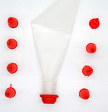 SYGA 8 Nozzles Sacco Pastry Cake Decorator Icing Bag (Red)