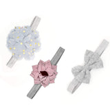 SYGA 3 Pcs Baby Hair Band Suit Hair Accessories Infant Girls Flower Elastic Headband