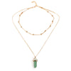 Green aventurine - gold
