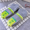 Gray bamboo crew socks / massage base
