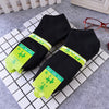 Black bamboo crew socks / massage base