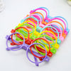 Single circle round solid color mixed color