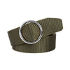 Silver buckle - army green / 105cm