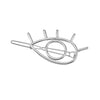H115 silver eyes / hairpin