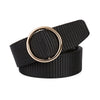Gold buckle - black / 105cm