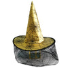 Cobweb satin veil witch hat orange / one size fits all