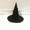Nonwoven spider witch hat black / one size fits all
