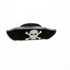 Silver trimmed pirate hat / one size fits all