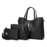 2023 new women's handbags European and American fashion trends women's shoulder bags crocodile pattern handbags mother-in-law bags