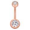 Rose gold double diamond