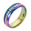 Single row diamond color / number 5