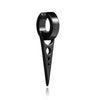 No hole ear clip black